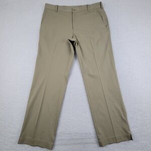 Nike‎ Golf Pants Mens 36x30 Khaki Dri-FIT Performance Stretch Lightweight Casual